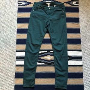 H&M Forest Green Jeans - Size 8